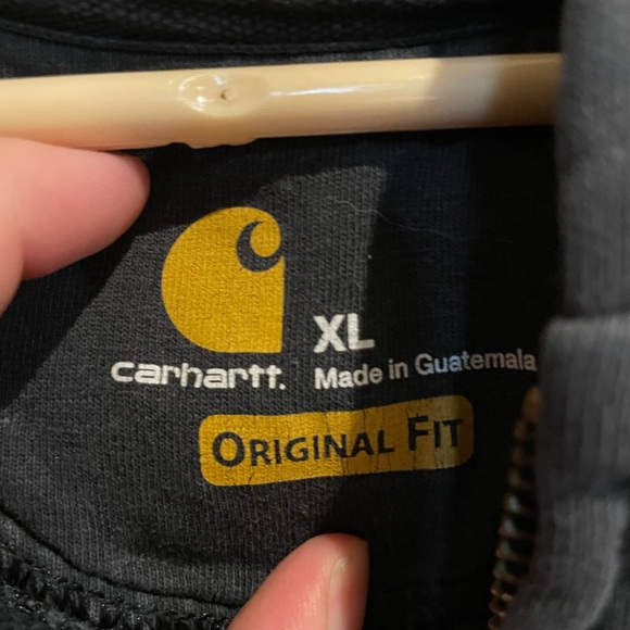 Carhartt Men's Zip Up Sweater - Black - Picture 4 of 16